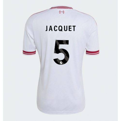 Liverpool Jeremy Jacquet #5 Maglia Gara Trasferta Repliche 2026-27 Maniche Corte Liverpool Jeremy Jacquet #5 Maglia Gara Trasferta Repliche 2026-27 Maniche Corte